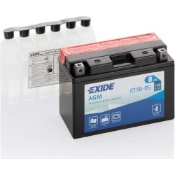 Bateria de mota Exide ET9B-BS 12V 8Ah 110A AGM - 1